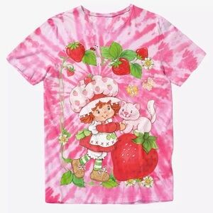 Strawberry Shortcake Pink Tie-Dye T-Shirt